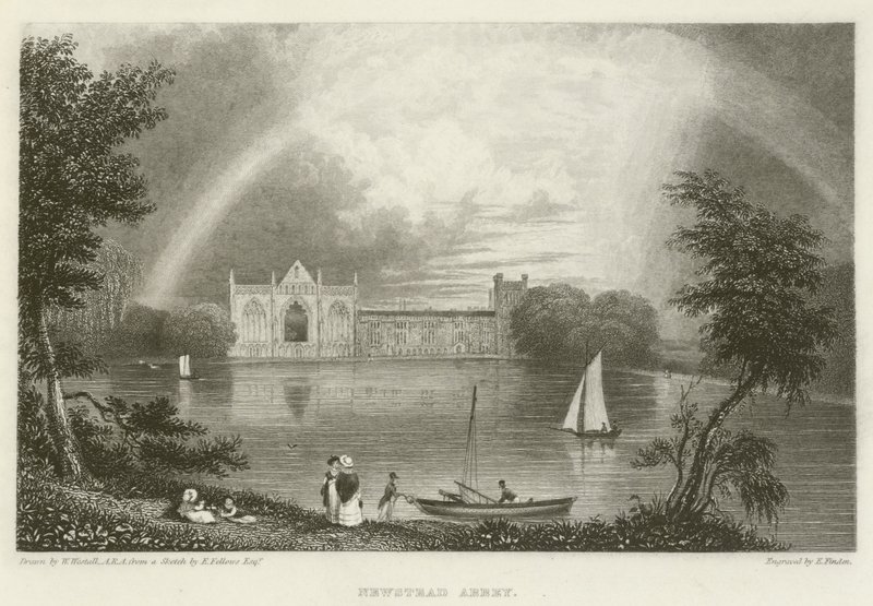 Abbazia di Newstead da William after Westall