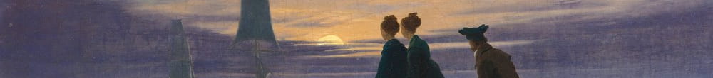 Alba lunare sul mare (Caspar David Friedrich)