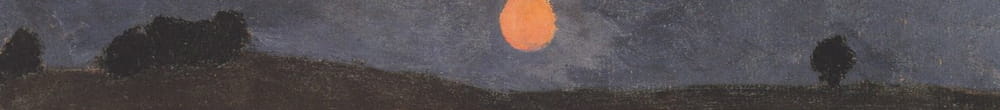 Luna sul paesaggio (Paula Modersohn Becker)